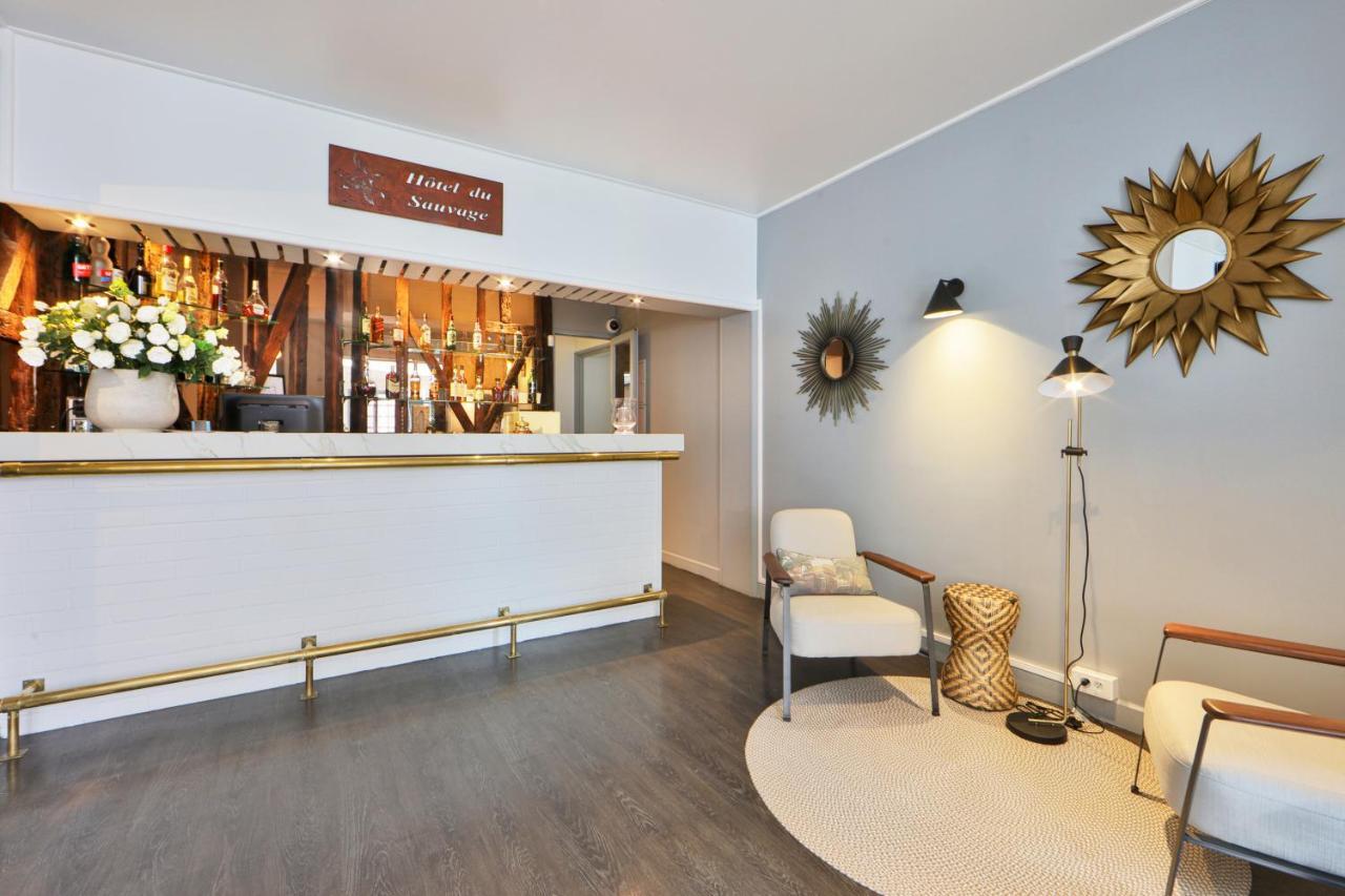La Ferté-Gaucher Logis Hotel & Restaurant Du Sauvage מראה חיצוני תמונה